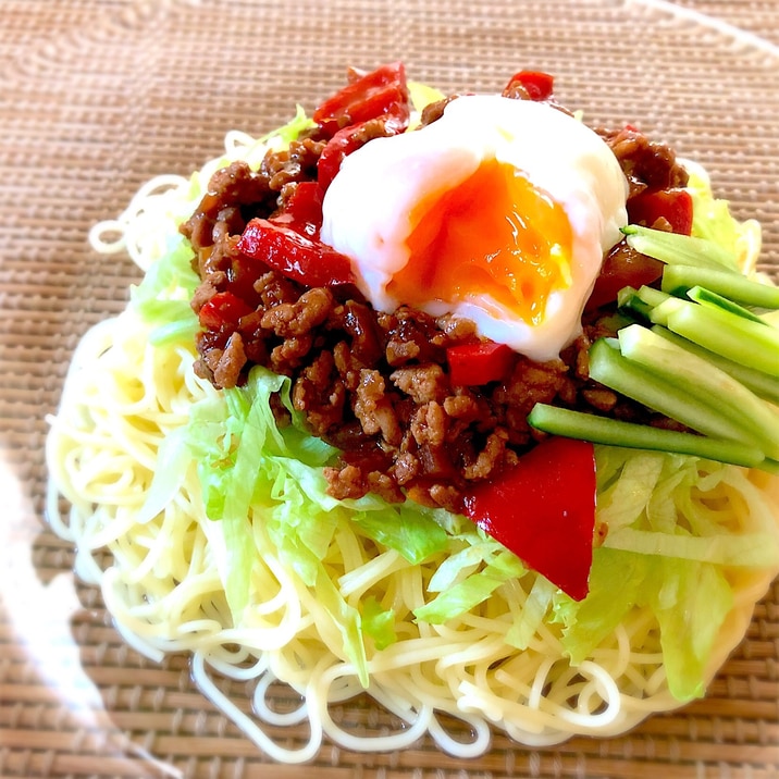 糖質制限♡糖質0麺で野菜たっぷりジャージャー麺